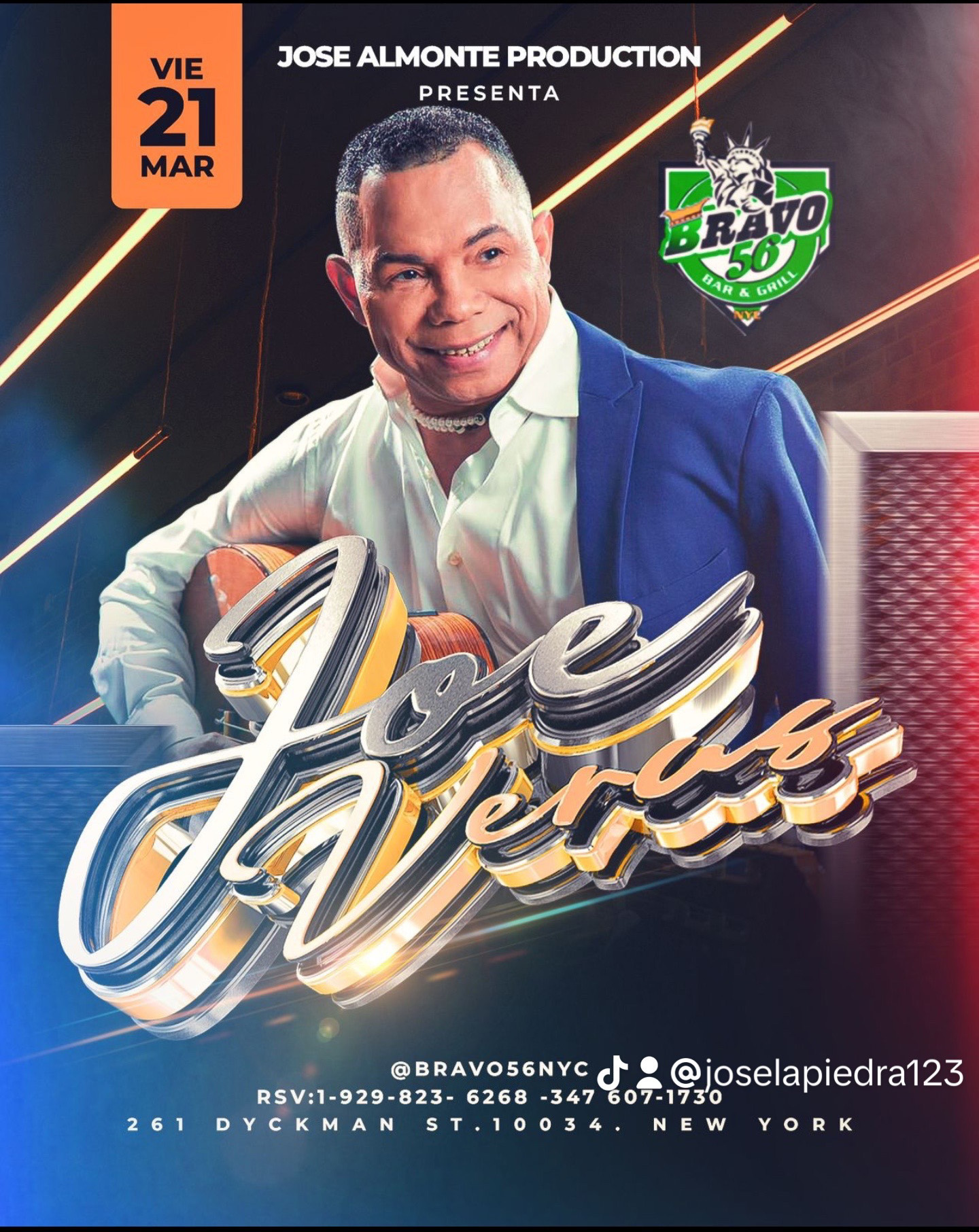 JOE VERAS Tickets - BoletosExpress