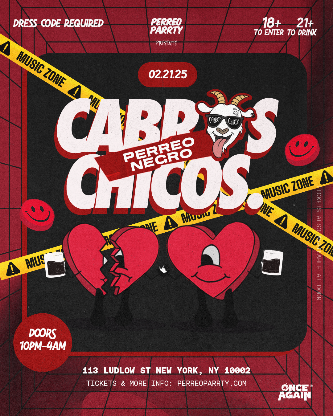 Buy tickets for Cabros Chicos - Perro Negro - Latin & Reggaeton Dance Party in NYC - 18+ Cabros Chicos - Perro Negro - Latin & Reggaeton Dance Party in NYC - 18+