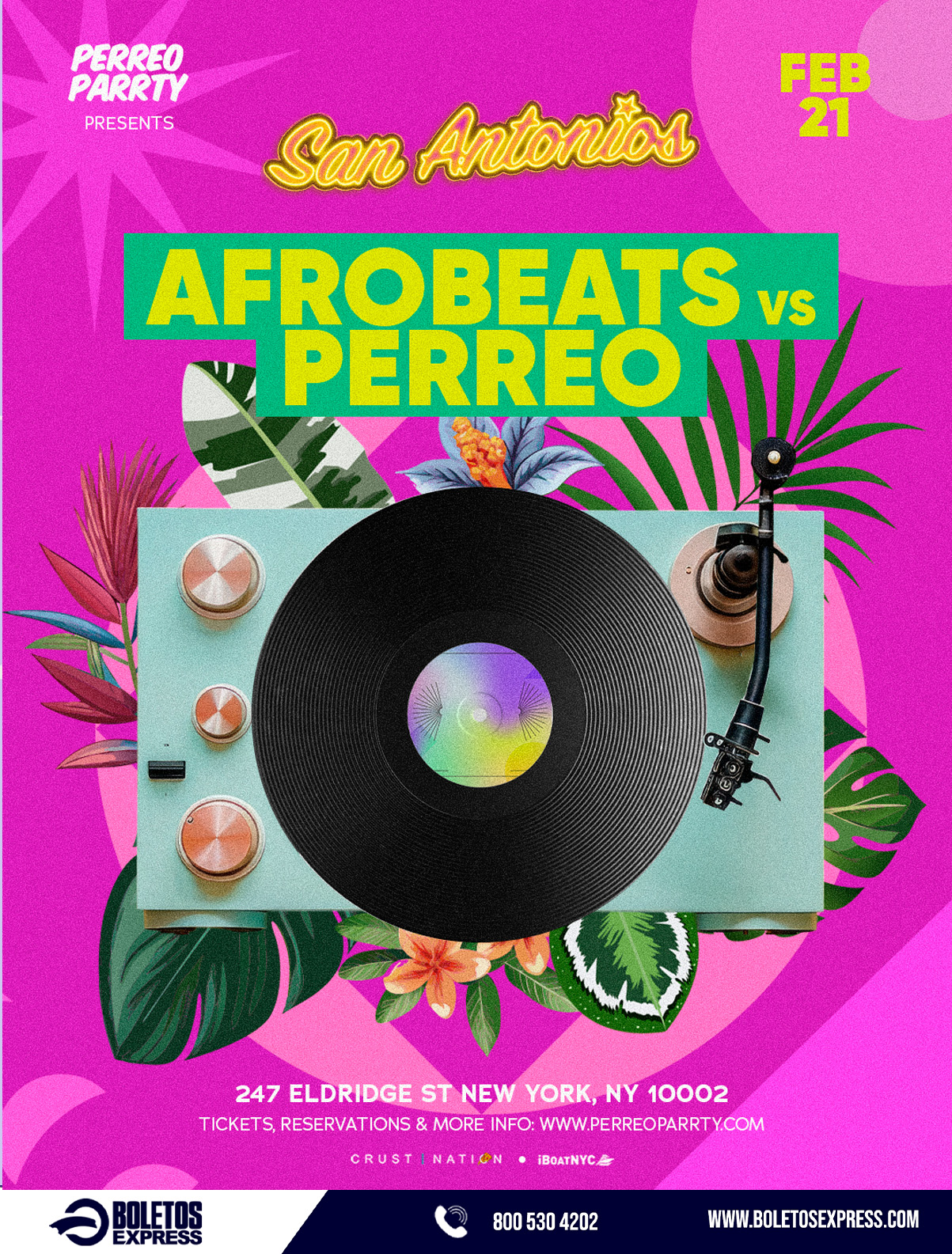 Buy tickets for Afrobeats vs Perreo Dance Party at San Antonios NYC Afrobeats vs Perreo Dance Party at San Antonios NYC