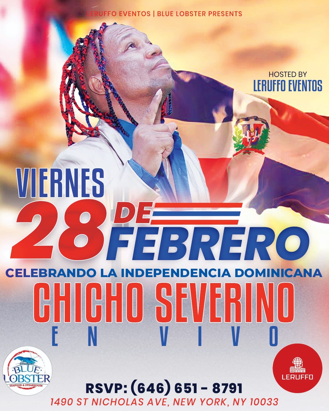 Buy tickets for CHICHO SEVERINO EN BLUE LOBSTER  NYC CHICHO SEVERINO EN BLUE LOBSTER  NYC