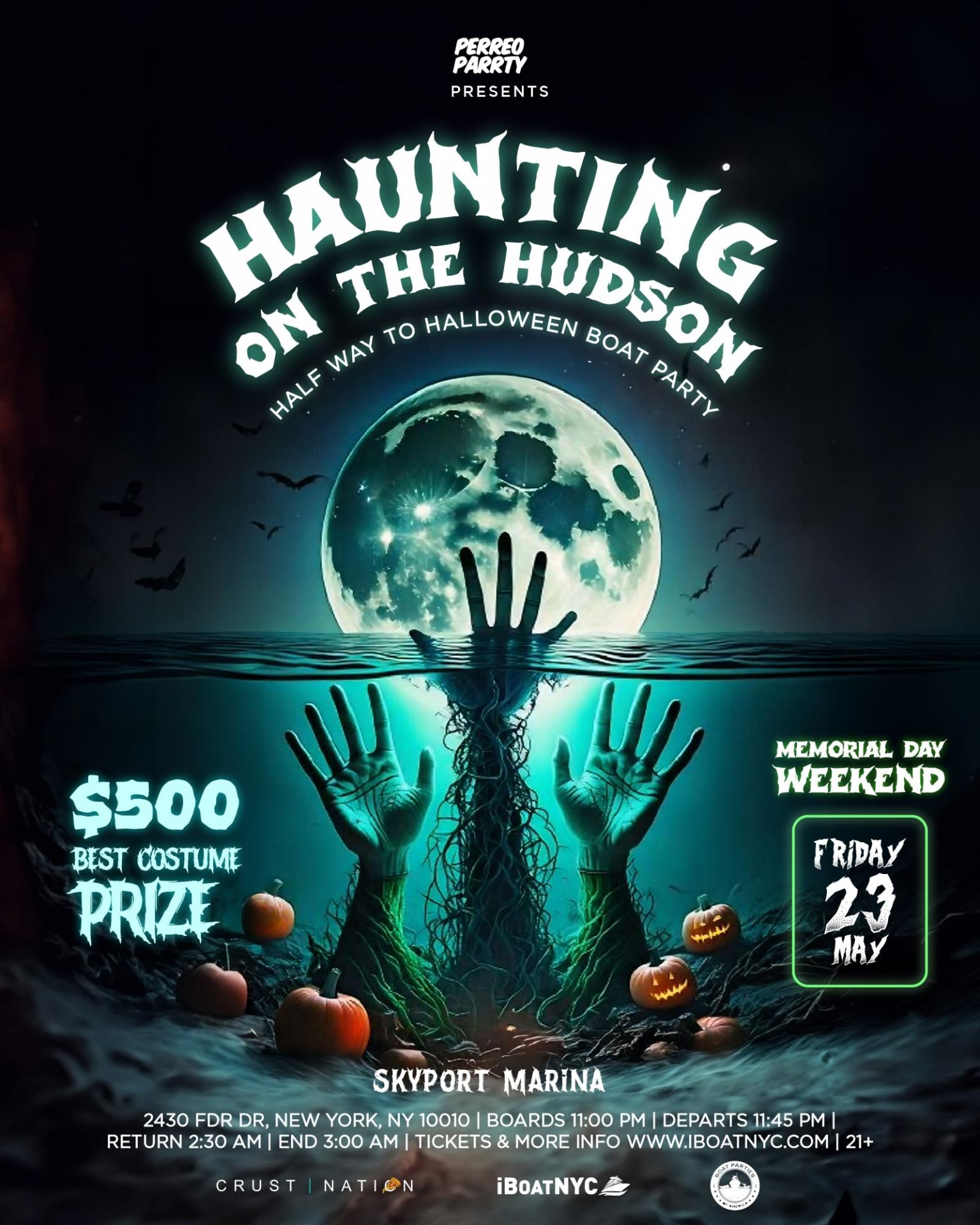 Haunting on the Hudson - Half Way to Halloween Boat Party Yacht Cruise