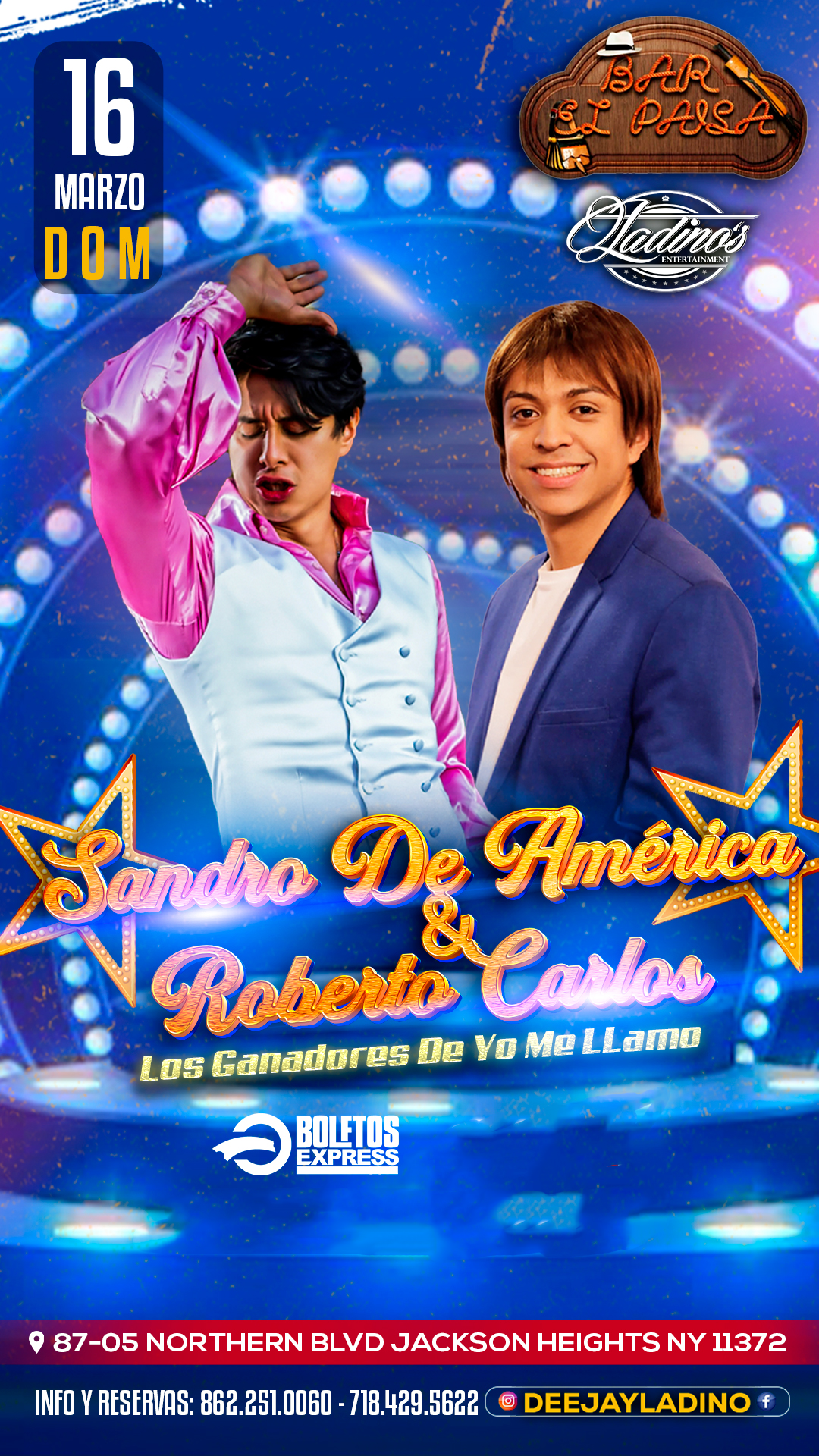 Buy tickets for SANDRO & ROBERTO CARLOS (Los ganadores de yo me llamo) SANDRO & ROBERTO CARLOS (Los ganadores de yo me llamo)