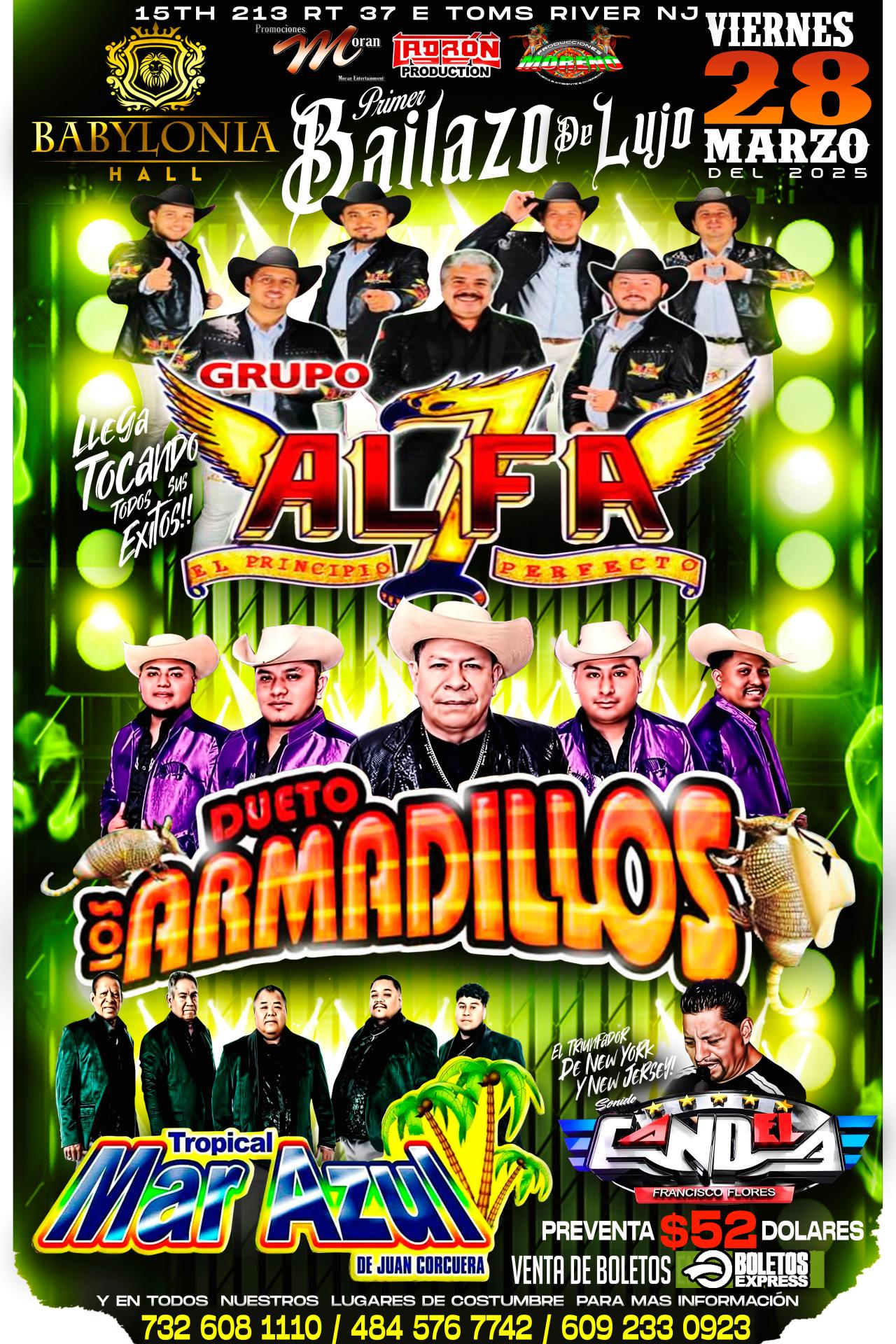 GRUPO ALFA | DUETO LOS ARMADILLOS & TROPICAL MAR AZUL