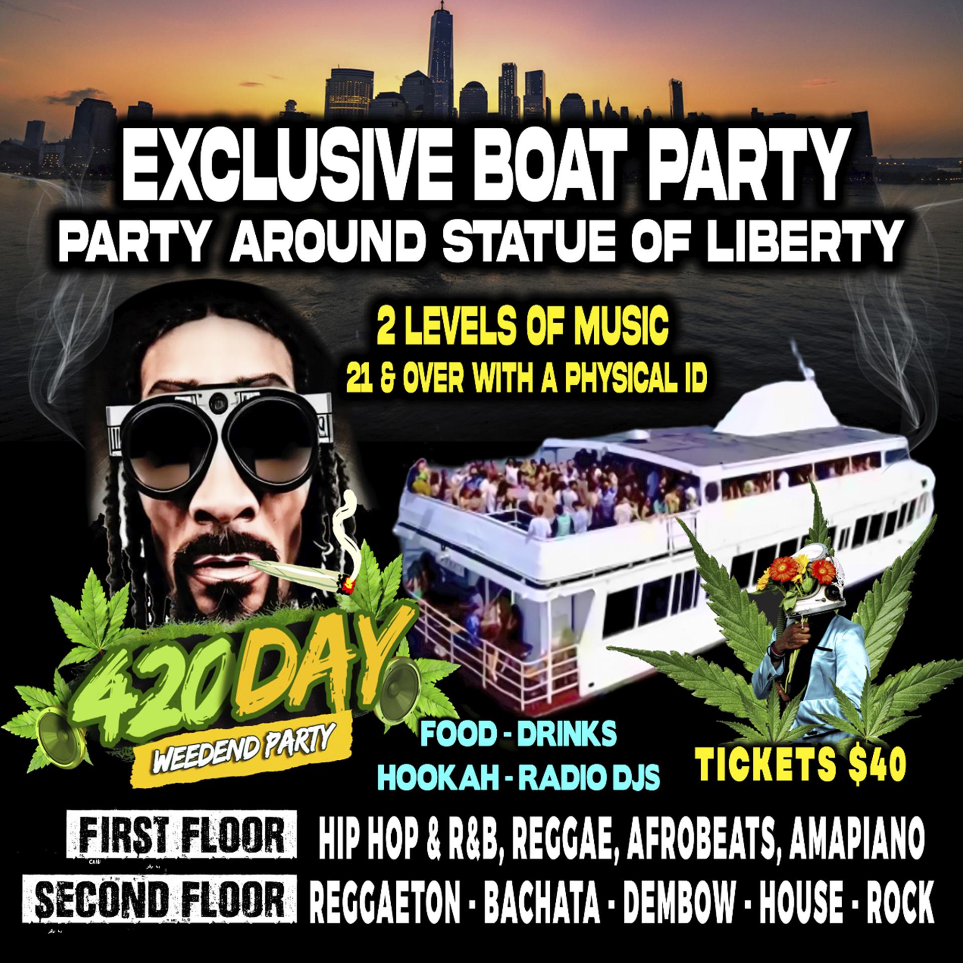 Buy tickets for Exclusive Boat Party - 420 Celebrations Exclusive Boat Party - 420 Celebrations