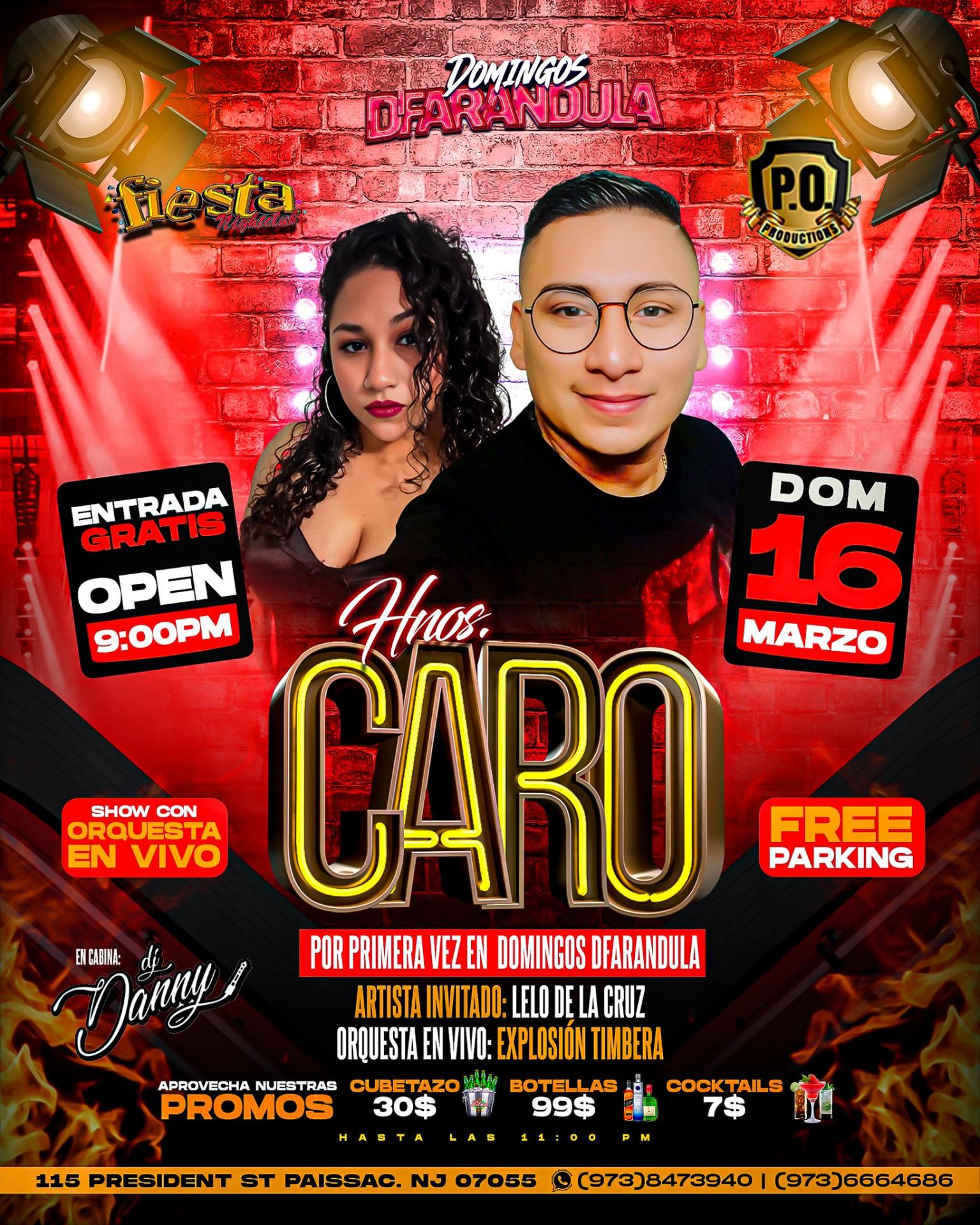 Buy tickets for HERMANOS CARO | LELO DE LA CRUZ | EXPLOSION TIMBERA HERMANOS CARO | LELO DE LA CRUZ | EXPLOSION TIMBERA
