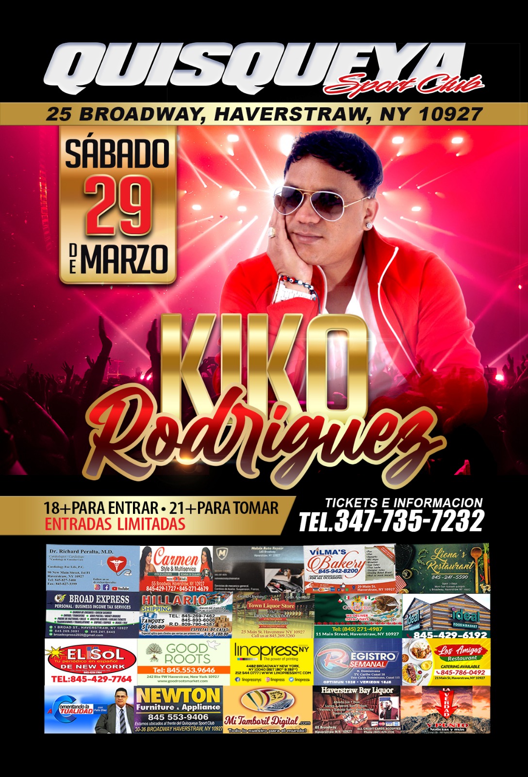 Kiko Rodriguez En Concierto Haverstraw NY