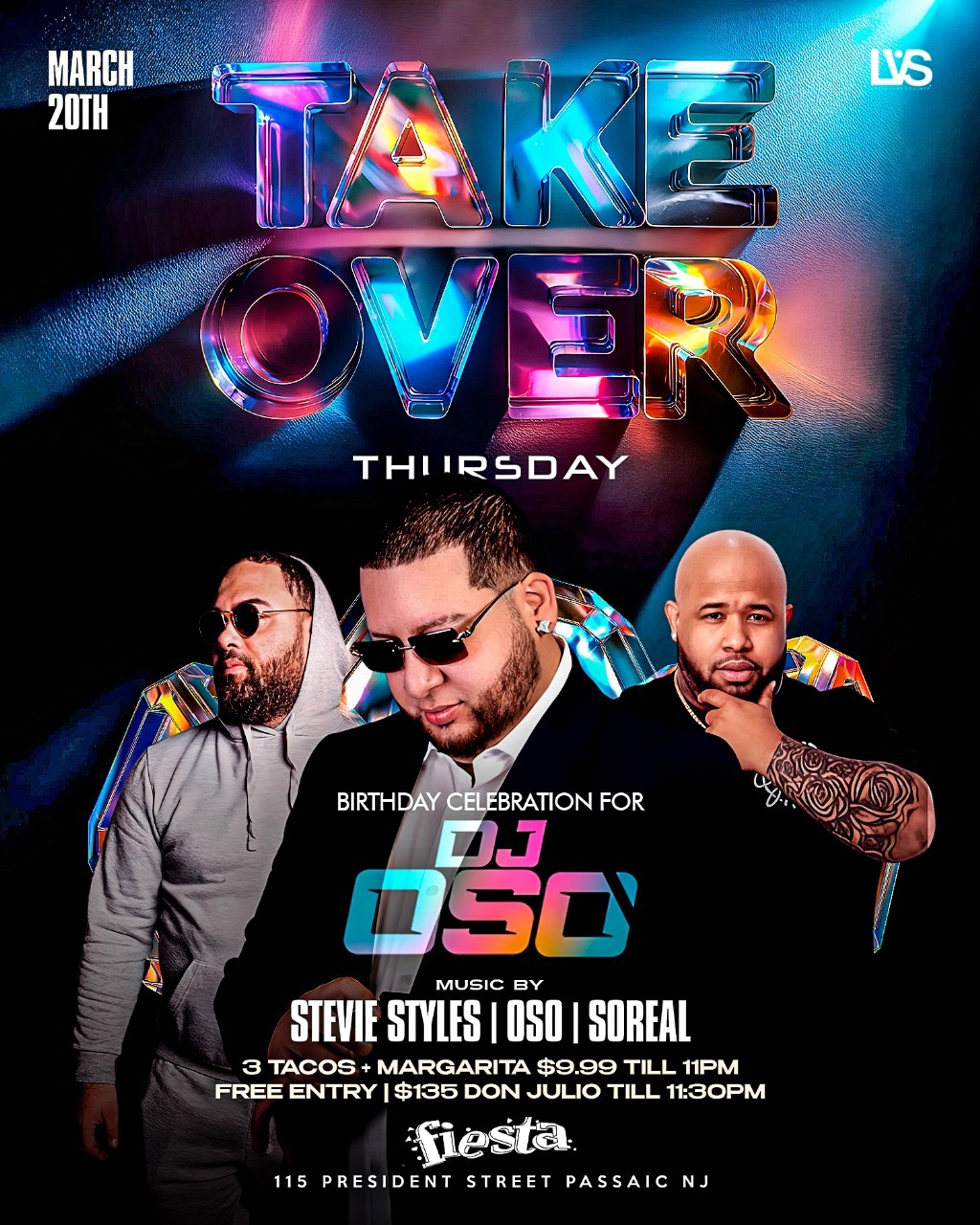 Buy tickets for STEVIE STYLES, OSO, SOREAL STEVIE STYLES, OSO, SOREAL