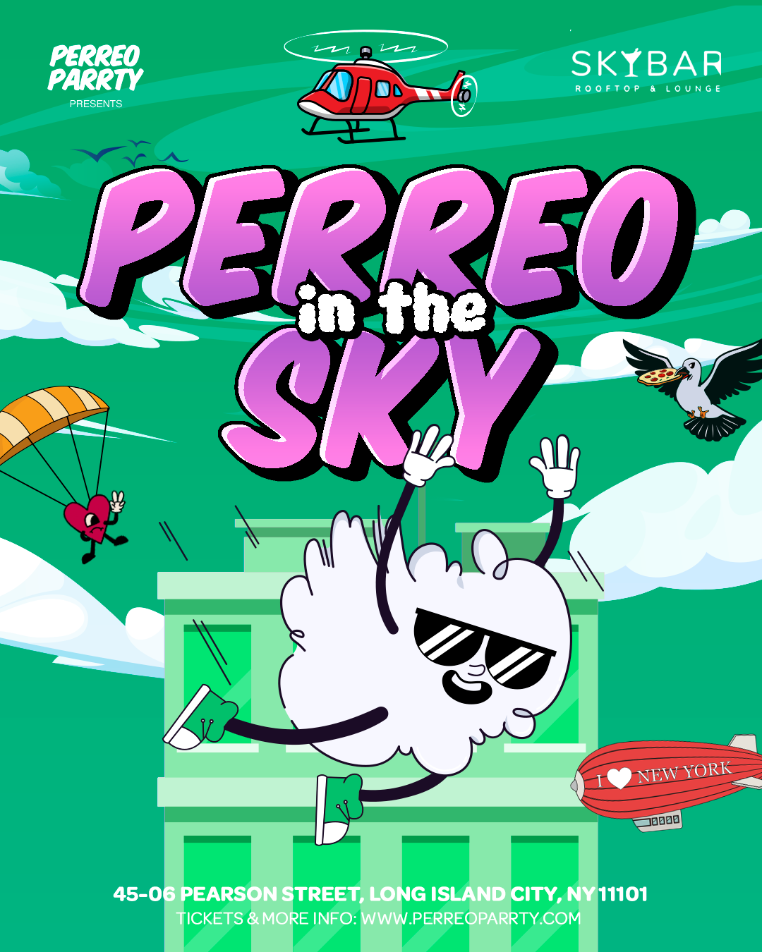 PERREO in the SKY - Latin & Reggaeton Rooftop Dance Party Long Island City
