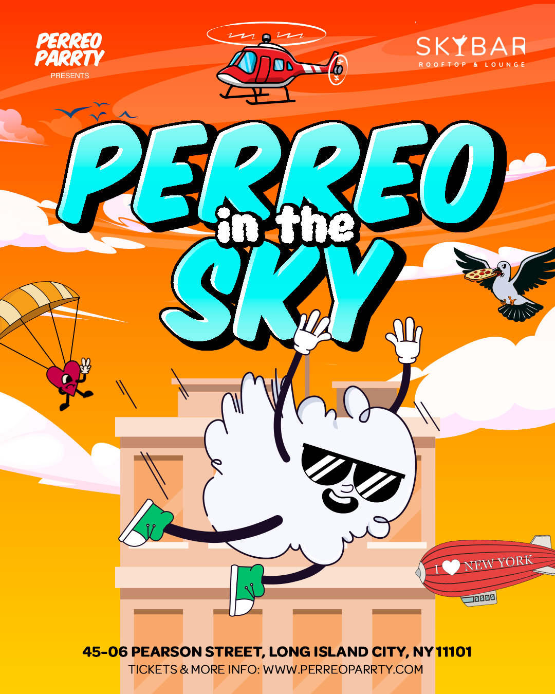 PERREO in the SKY - Latin & Reggaeton Rooftop Dance Party Long Island City