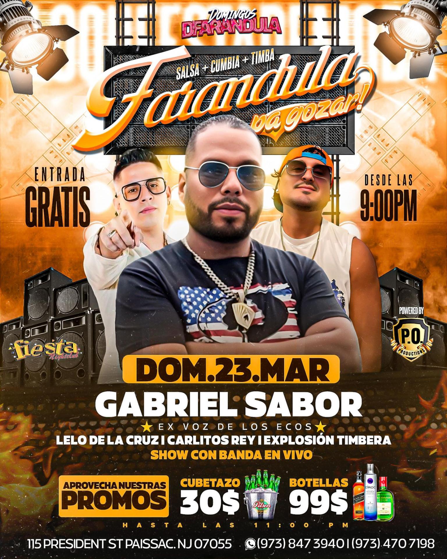 GABRIEL SABOR, LELO DE LA CRUZ, CARLITOS REY, EXPLOSION TIMBERA