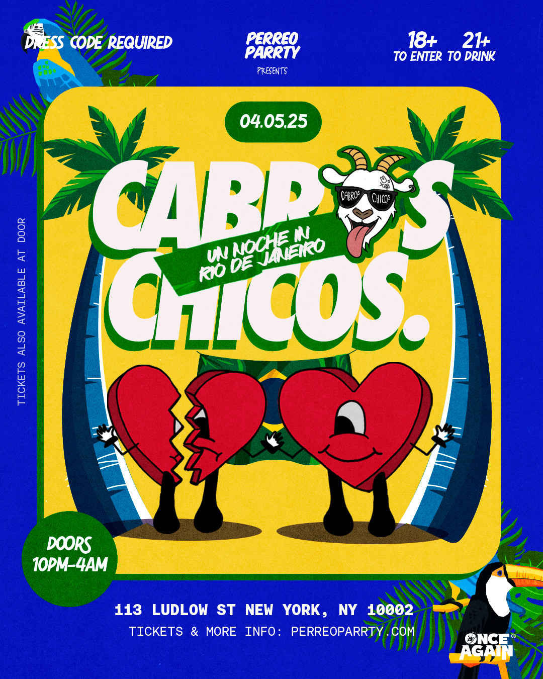 Cabros Chicos - Una Noche in Rio de Janeiro - Reggaeton Dance Party 18+