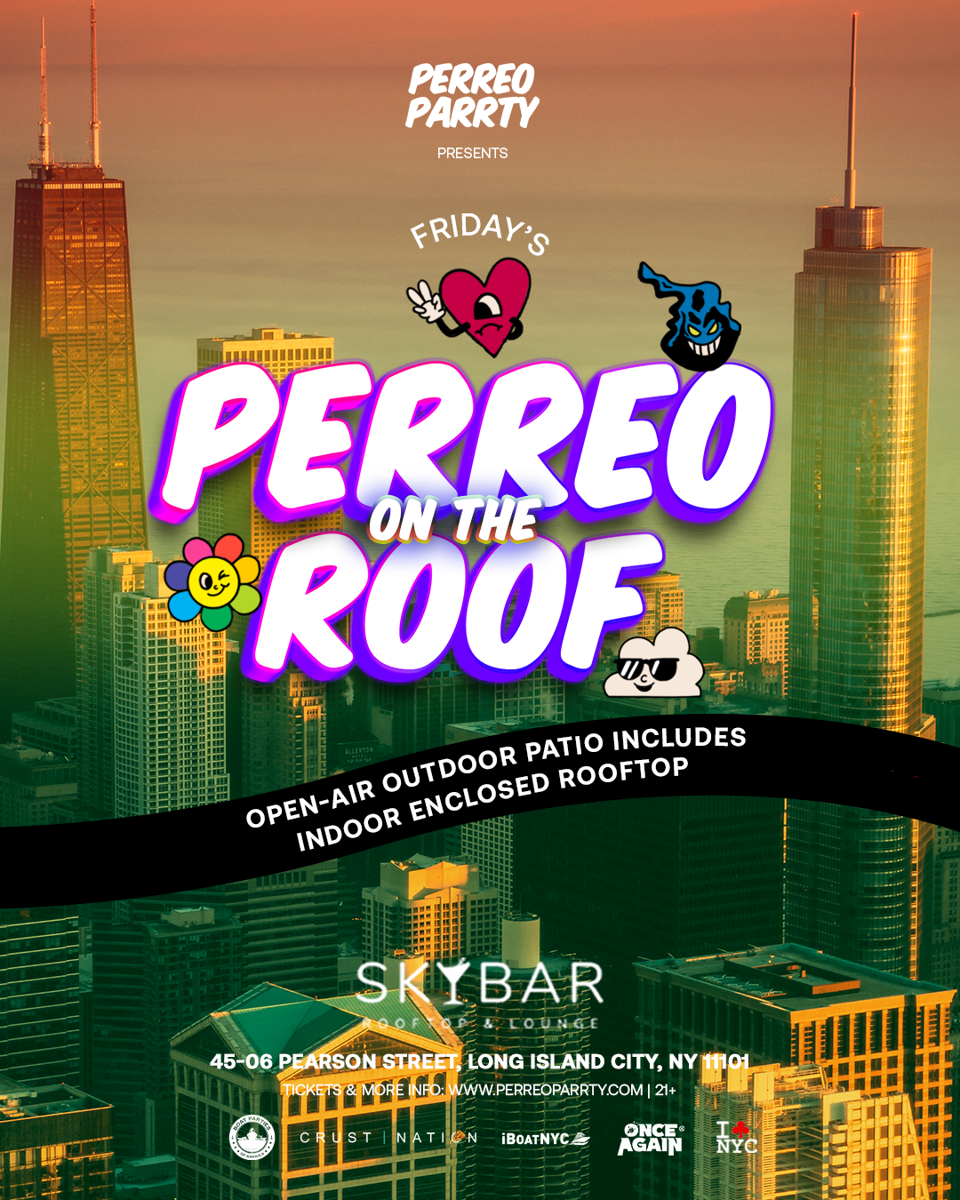 Perreo on the Roof - Latin & Reggaeton Rooftop Dance Party Long Island City