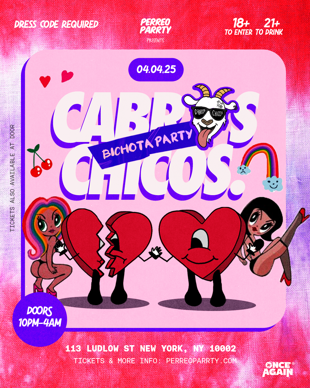 Cabros Chicos - The Bichota Party - Latin & Reggaeton Dance Party NYC -18+