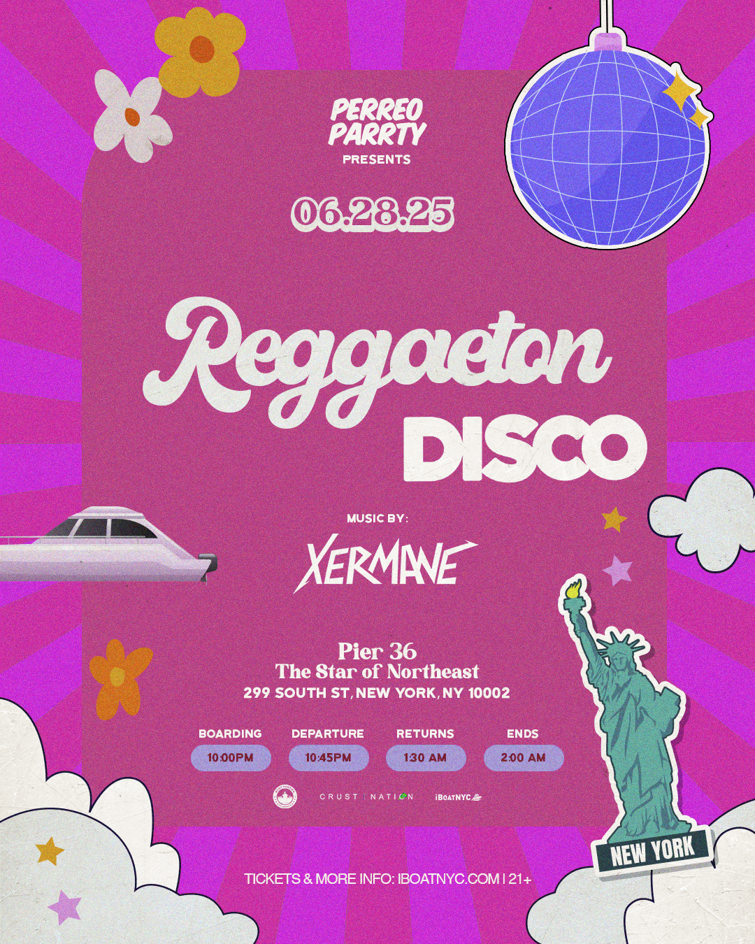 Reggaeton Disco Boat Party Yacht Cruise NYC