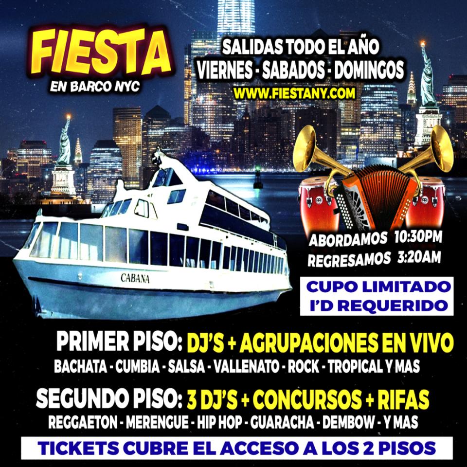 RUMBA LATINA EN BARCO  + AGRUPACIONES + DJS + MANHATTAN NY