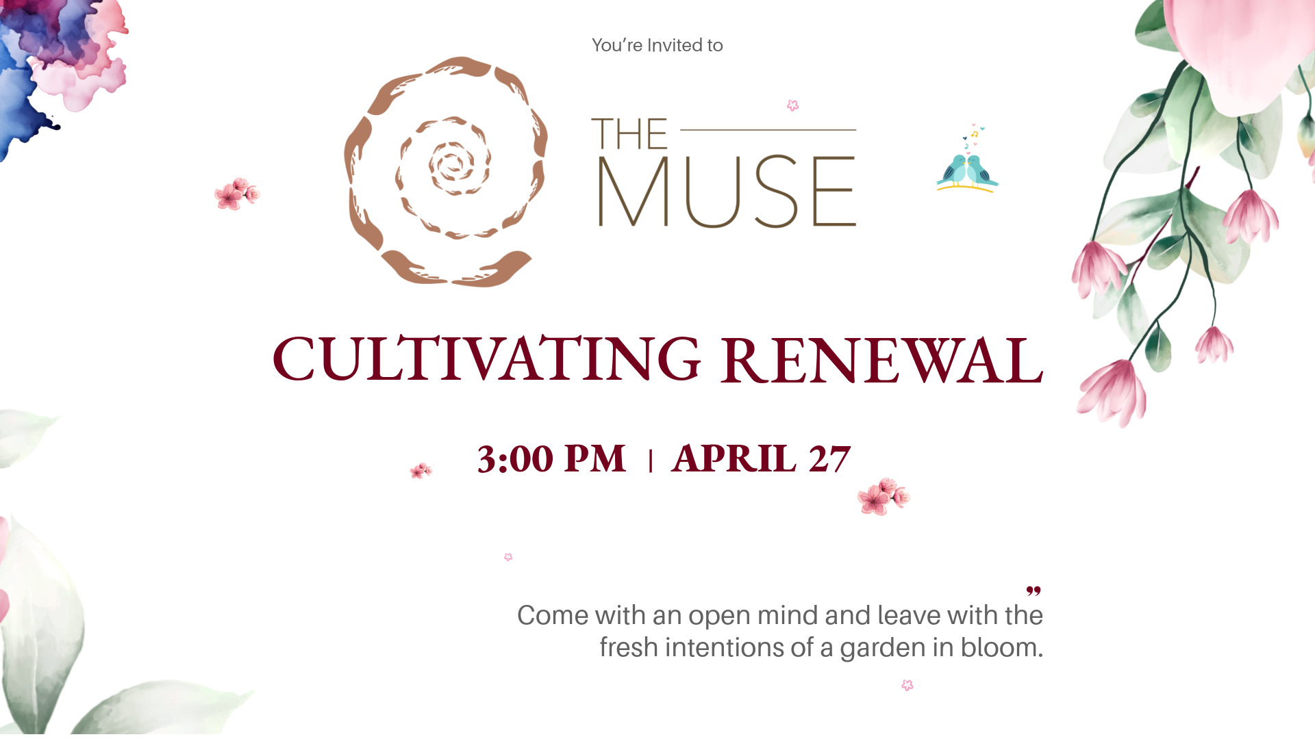 The Muse: Cultivating Renewal