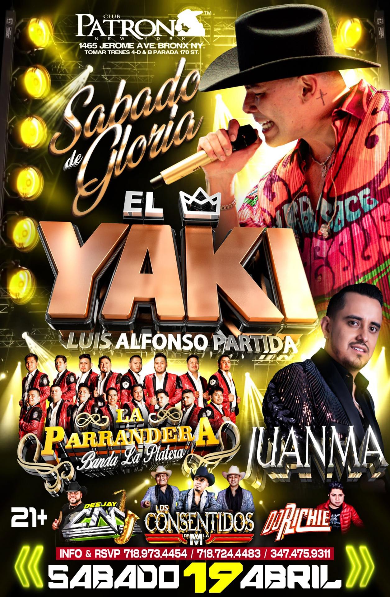 Buy tickets for EL YAKI LUIS ALFONSO PARTIDA | LA PARRANDERA & JUANMA EL YAKI LUIS ALFONSO PARTIDA | LA PARRANDERA & JUANMA