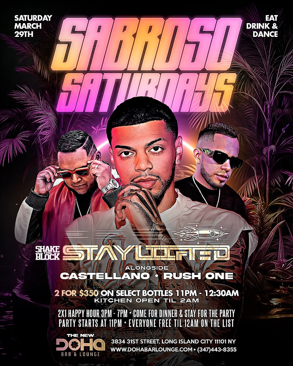 SABROSO SATURDAYS at Doha Bar Lounge – March 29th!