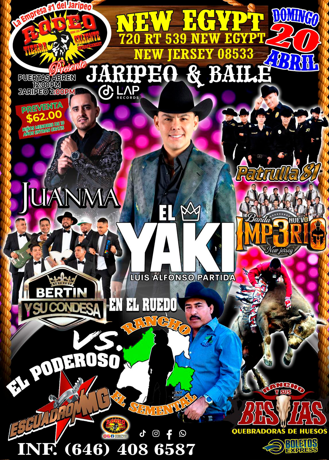 EL YAKI LUIS ALFONSO PARTIDA  | JUANMA | PATRULLA 81 | BERTIN Y SU CONDESA & BANDA NUEVO IMPERIO