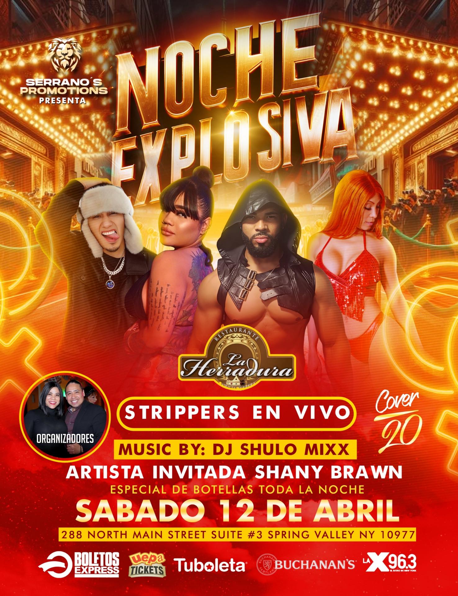 Buy tickets for NOCHE EXPLOSIVA | NOCHE DE STRIPERS NOCHE EXPLOSIVA | NOCHE DE STRIPERS