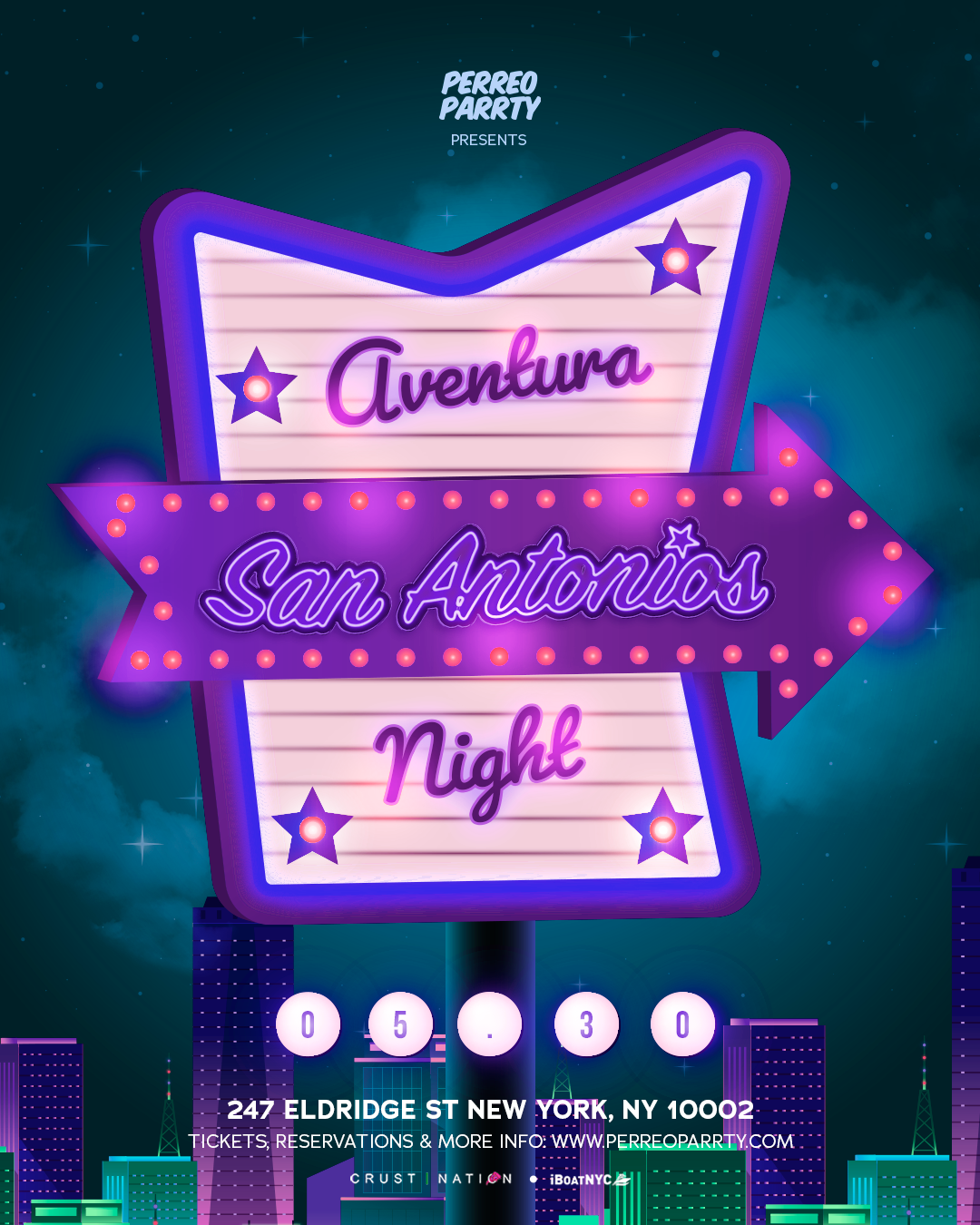 Aventura Night at San Antonios NYC