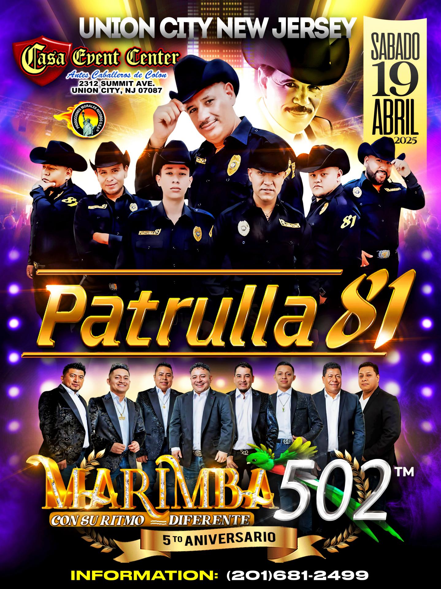 Buy tickets for PATRULLA 81 & MARIMBA 502 PATRULLA 81 & MARIMBA 502