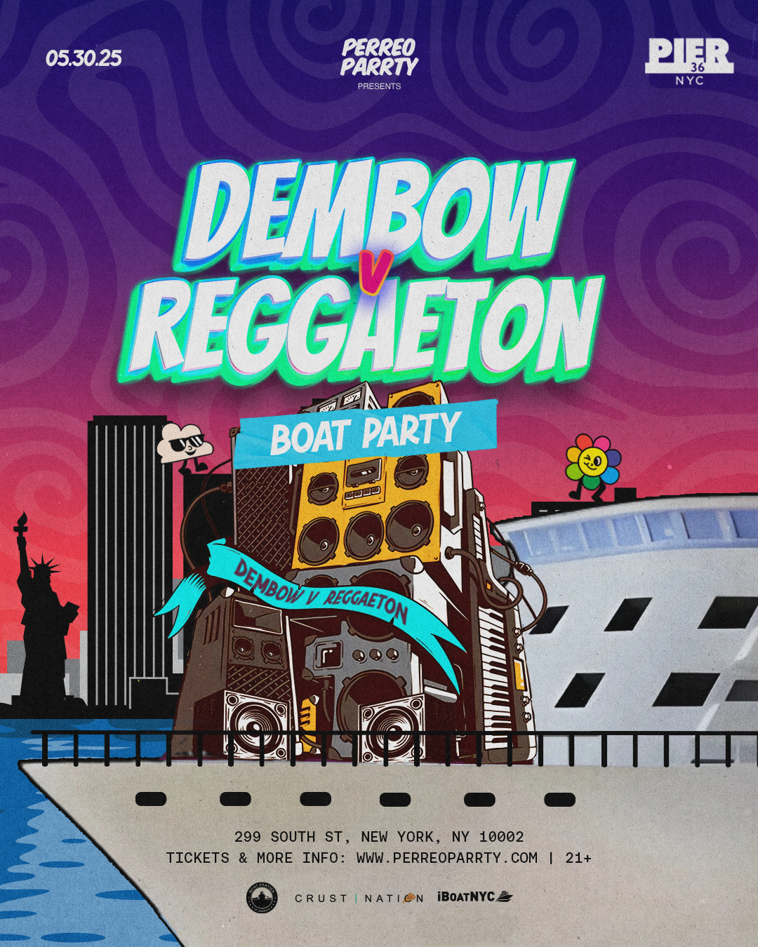 Dembow vs Reggaeton Boat Party - Latin Yacht Cruise NYC