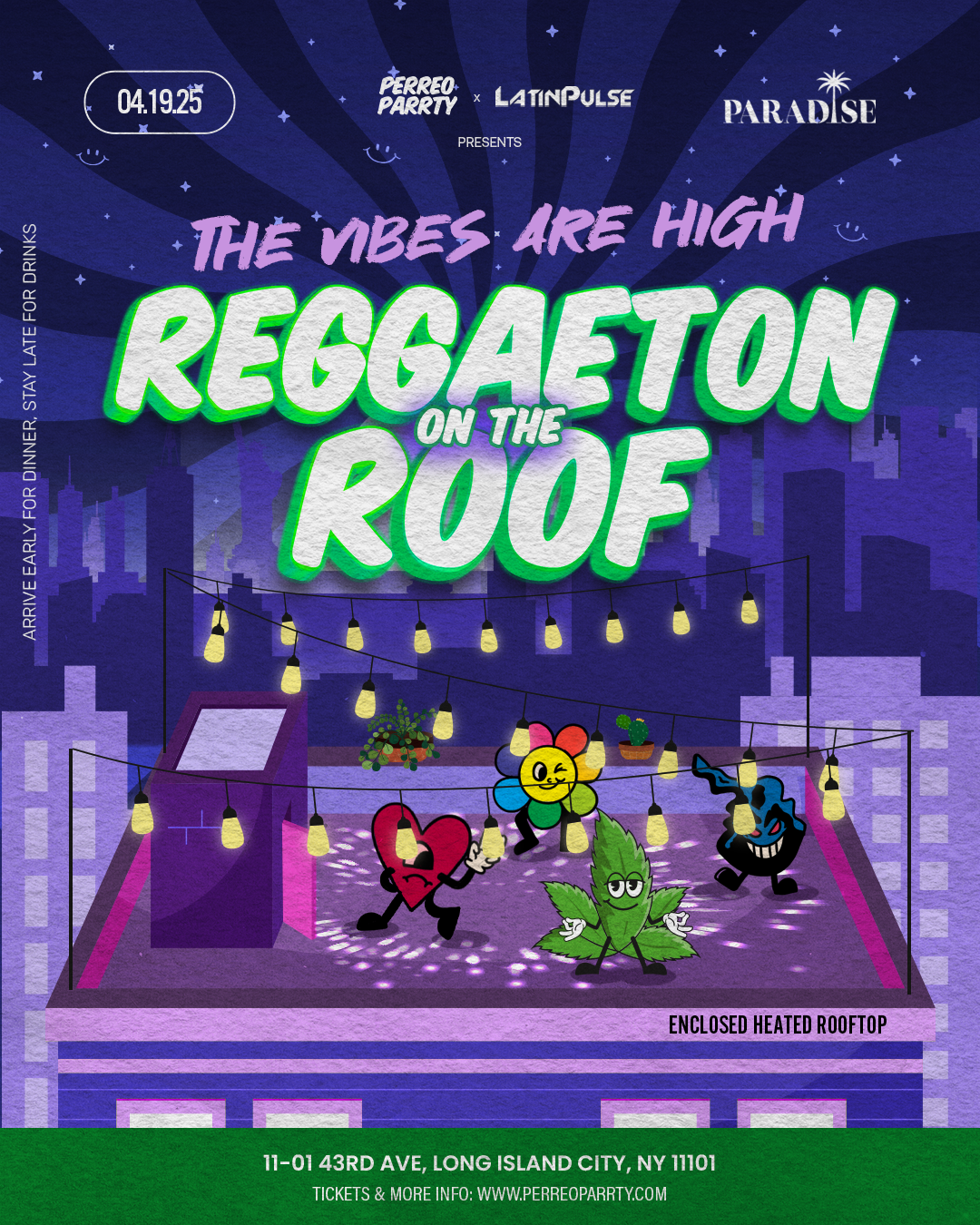 Buy tickets for Reggaeton on the Roof - 4/20 Latin Dance Party Rooftop Skyline Views Reggaeton on the Roof - 4/20 Latin Dance Party Rooftop Skyline Views