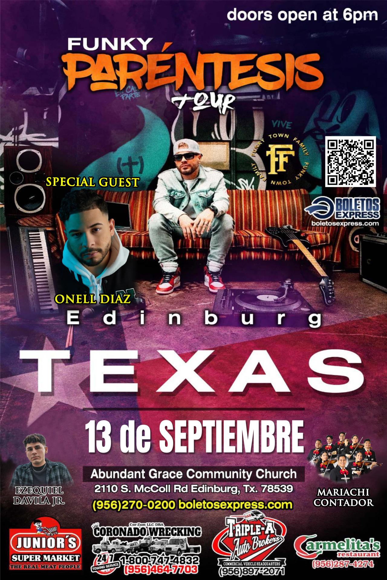 Buy tickets for FUNKY EN CONCIERTO FUNKY EN CONCIERTO