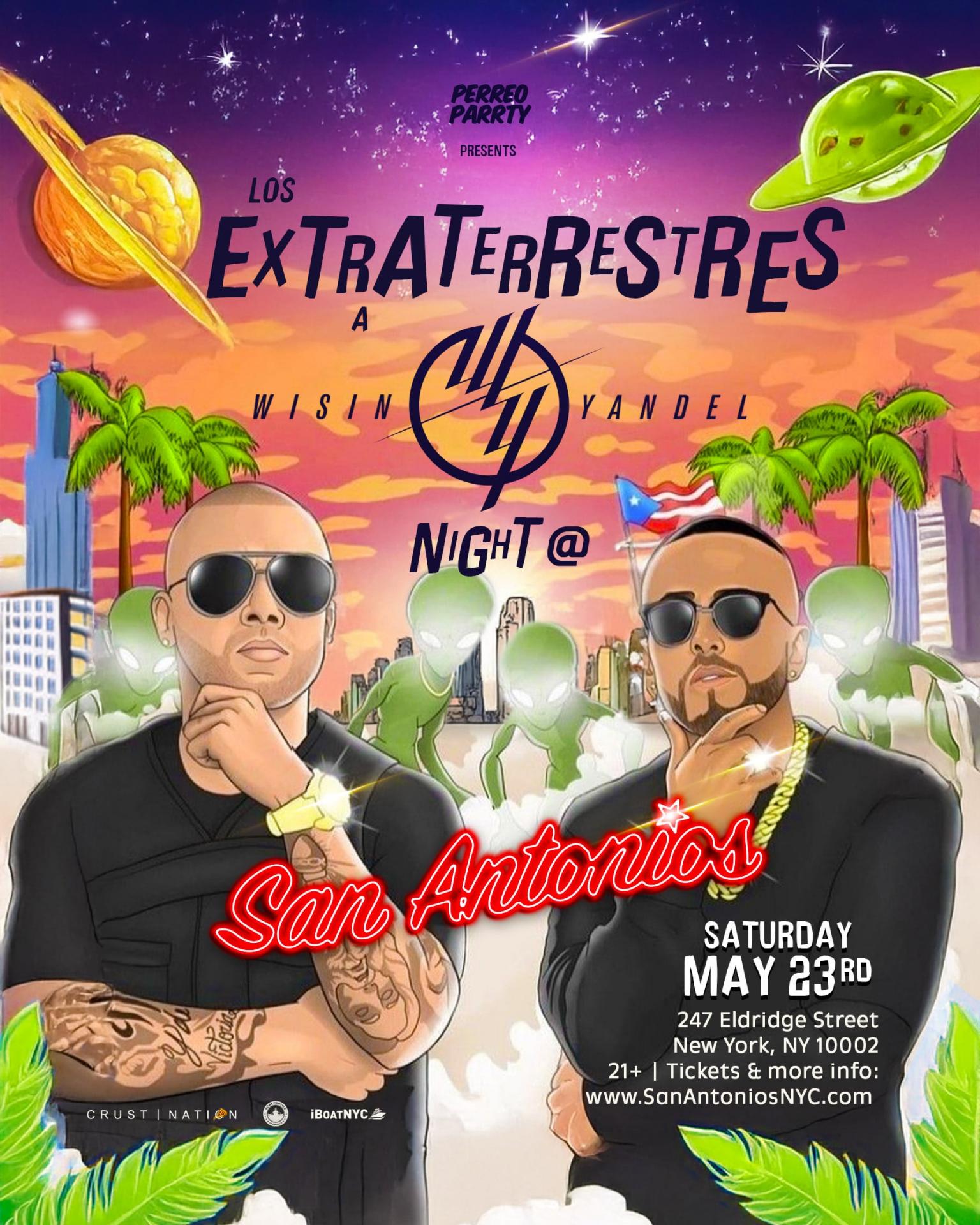 Extraterrestres: WISIN Y YANDEL Night - Best Latin Reggaeton Party NYC