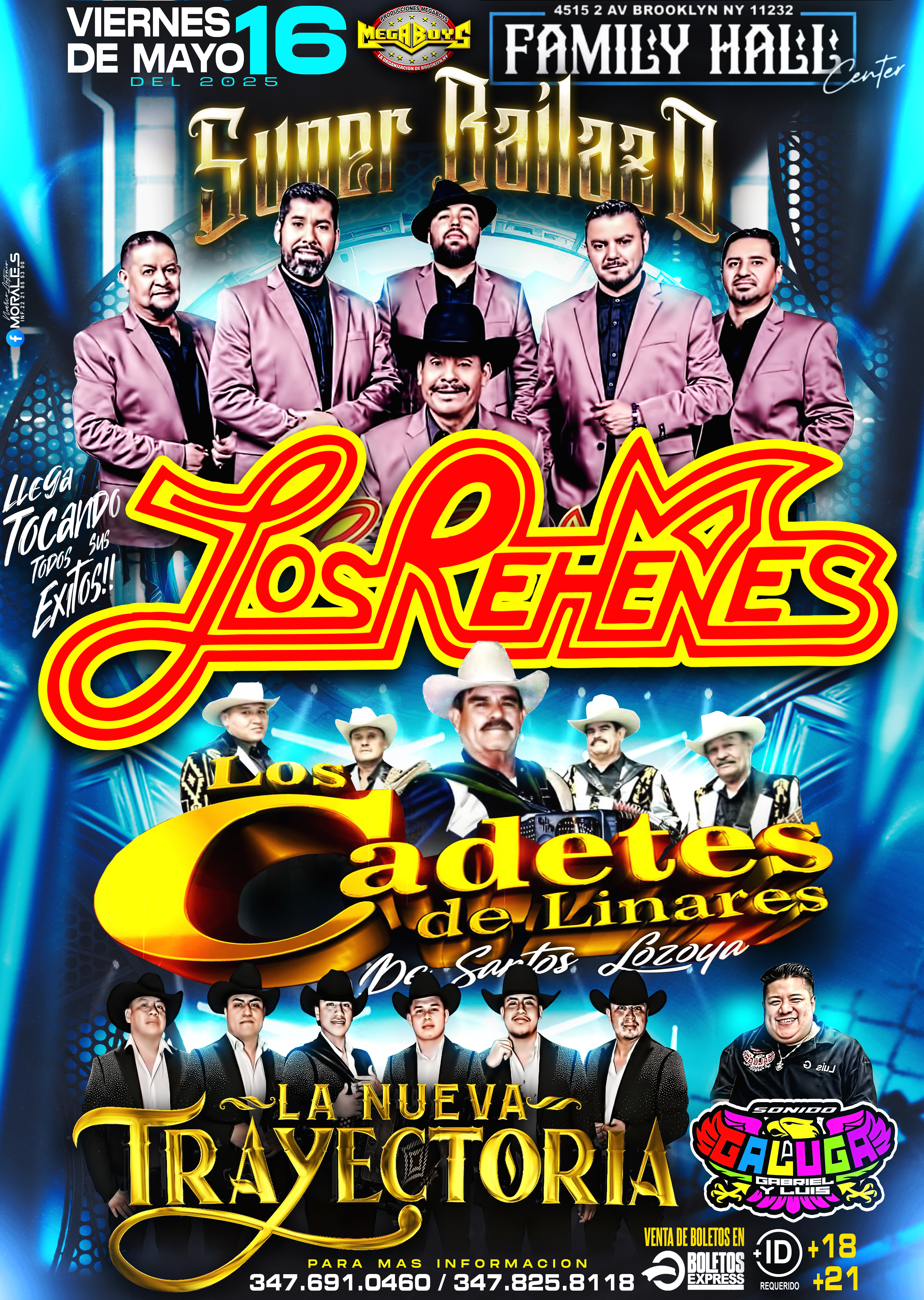 Buy tickets for LOS REHENES | LOS CADETES DE LINARES & LA NUEVA TRAYECTORIA LOS REHENES | LOS CADETES DE LINARES & LA NUEVA TRAYECTORIA