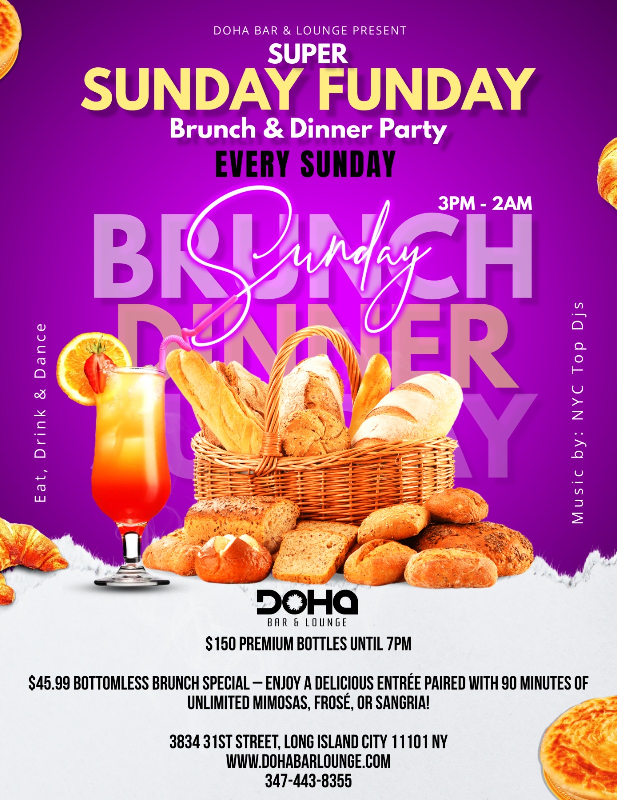 Super Sunday Funday at Doha Bar Lounge