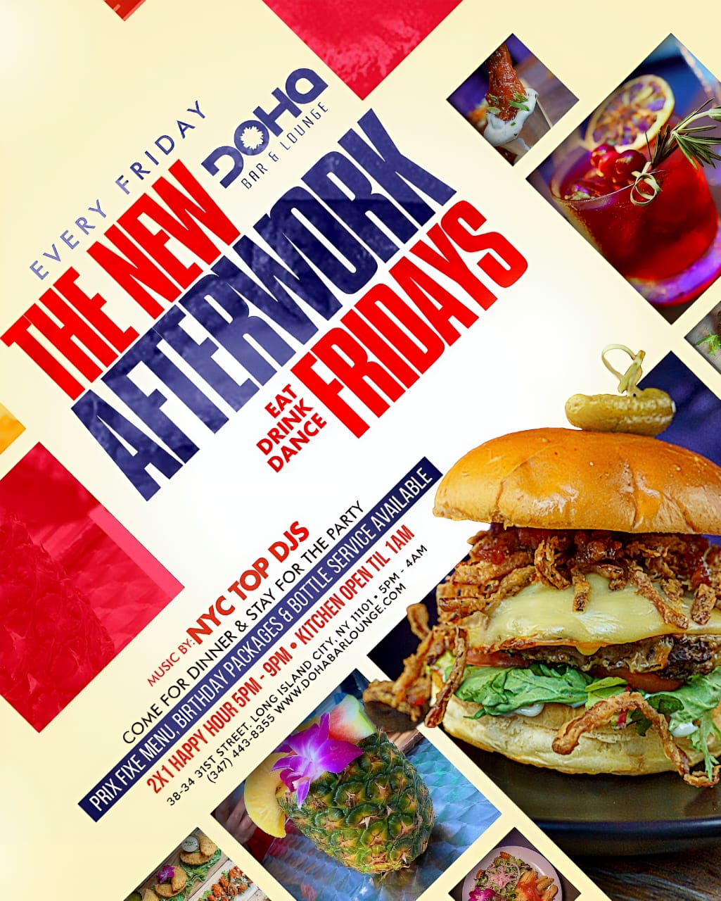 Afterwork Fridays at Doha Bar Lounge – Your Weekend Starts Here!