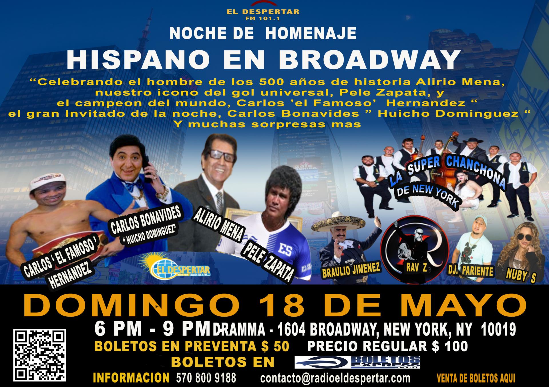 HOMENAJE HISPANO EN BROADWAY