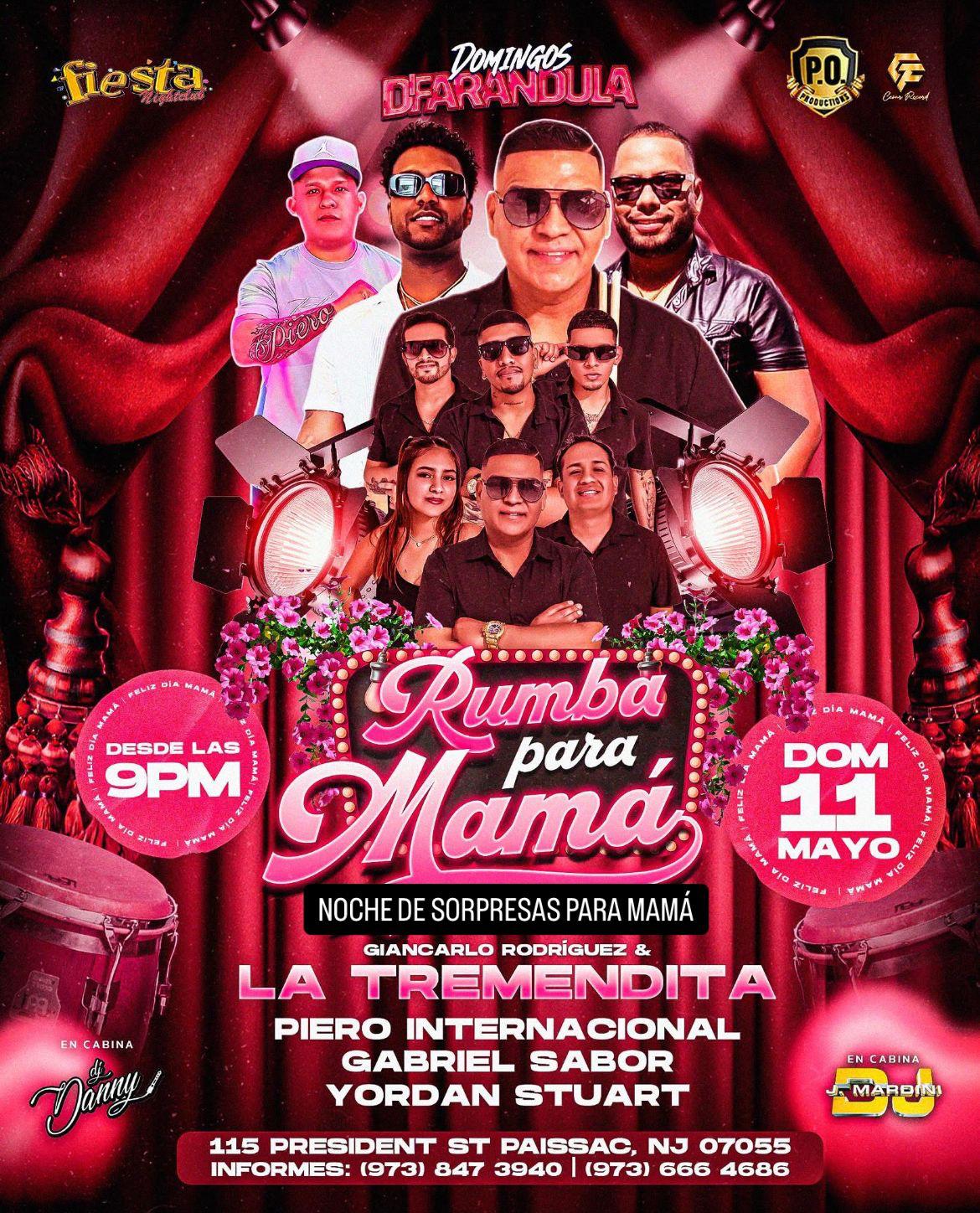GIANCARLO RODRIGUEZ & LA TREMENDITA, PIERO INTERNACIONAL, GABRIEL SABOR, YORDAN STUART