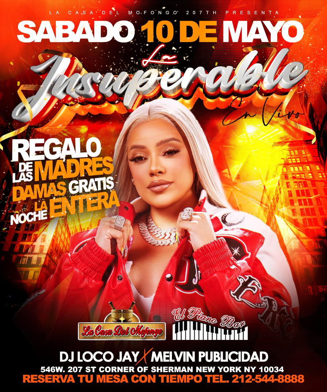 EL REGALO PARA LAS MADRES, DAMAS GRATIS TODA LA NOCHE LA INSUPERABLE