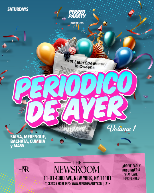 Buy tickets for Periodico de Ayer  - Latin & Reggaeton Party at Newsroom Speakeasy Periodico de Ayer  - Latin & Reggaeton Party at Newsroom Speakeasy