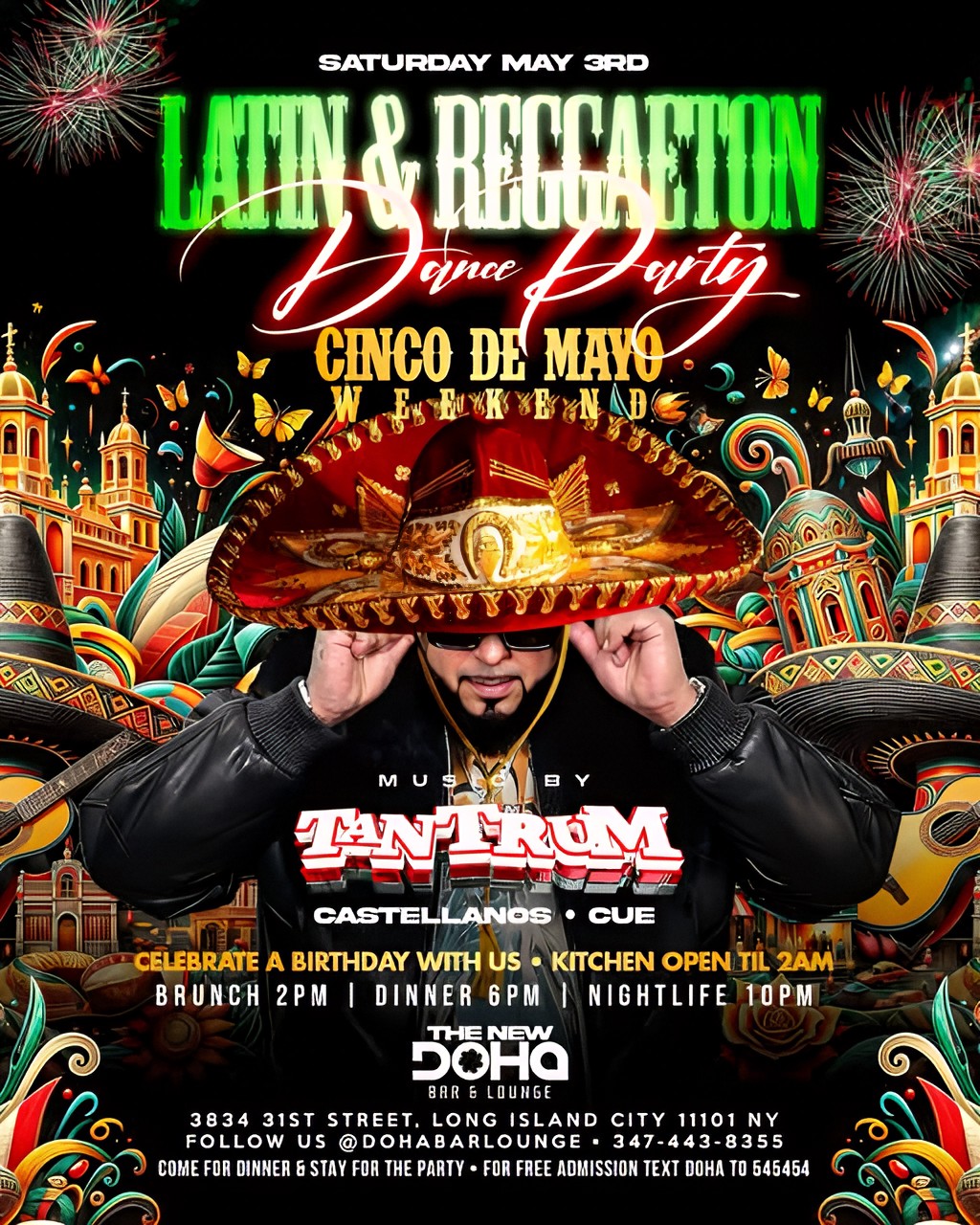 Buy tickets for Celebrate Cinco de Mayo Weekend at Doha Bar Lounge – Saturday, May 3rd! Celebrate Cinco de Mayo Weekend at Doha Bar Lounge – Saturday, May 3rd!