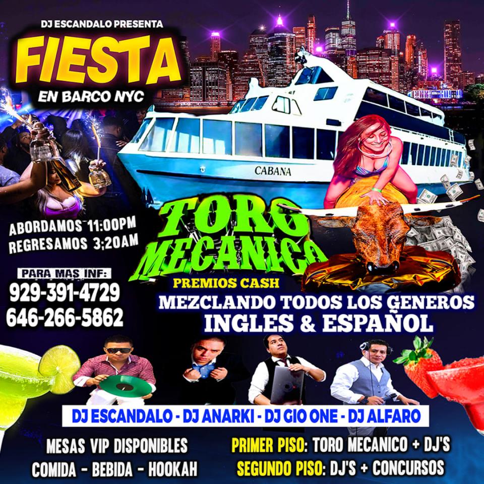 RUMBA LATINA EN BARCO  + AGRUPACIONES + DJS + MANHATTAN NY