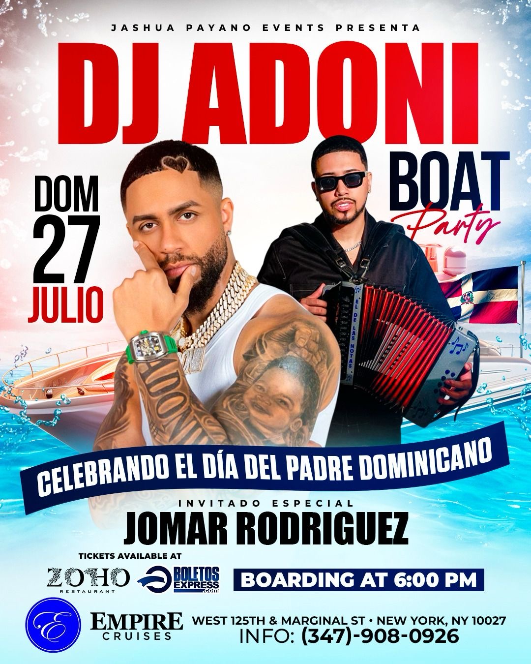 DJ ADONII & JOMAR RODRIGUEZ BOAT PARTY