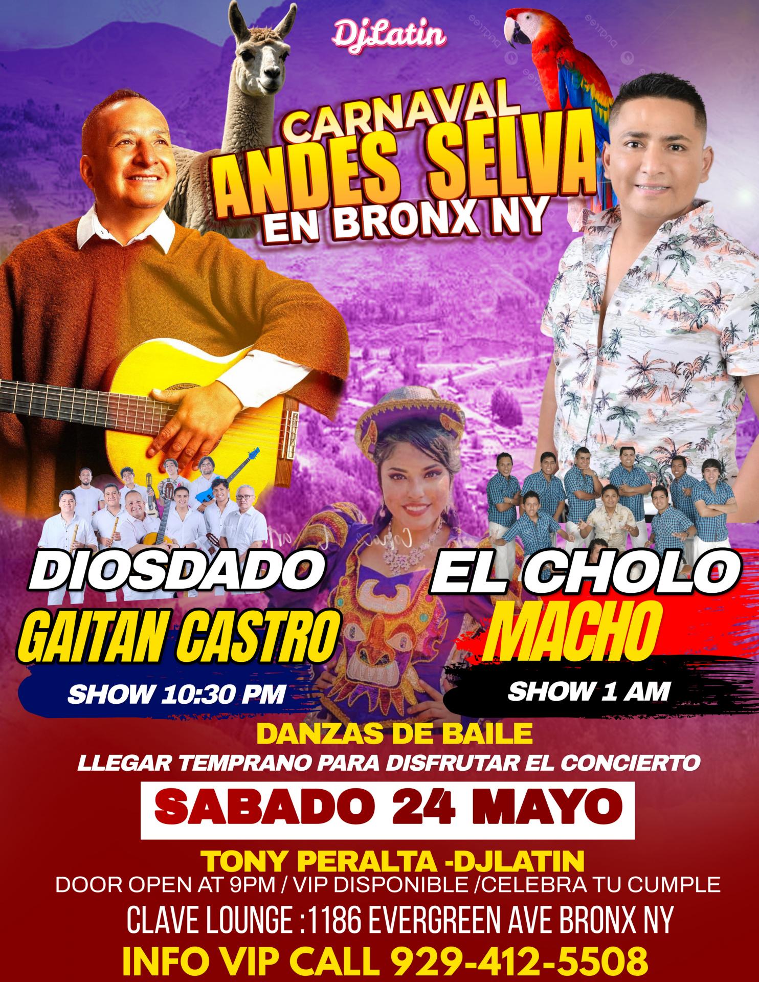 DIOSDADO GAITAN CASTRO   EL CHOLO MACHO ANDES SELVA EN BRONX NY
