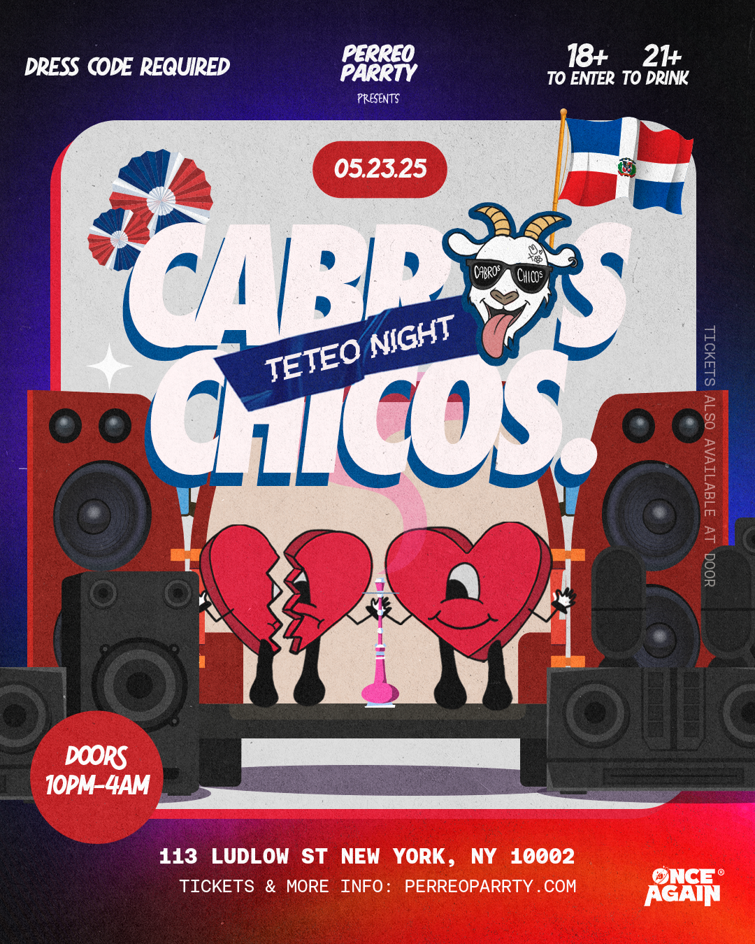 Cabros Chicos - Teteo Night & Reggaeton Dance Party in NYC - 18+