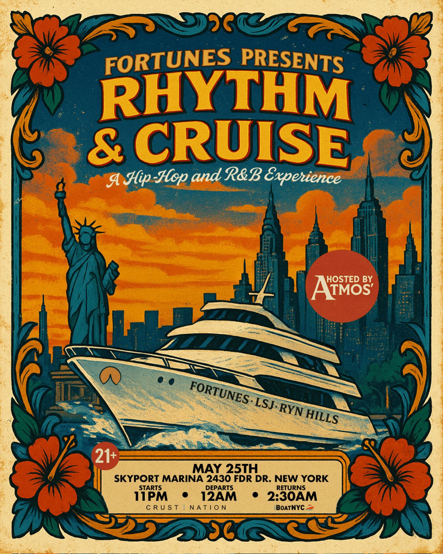 ForTunes Presents: RHYTHM & CRUISE Hip Hop & R&B Boat Party Experience