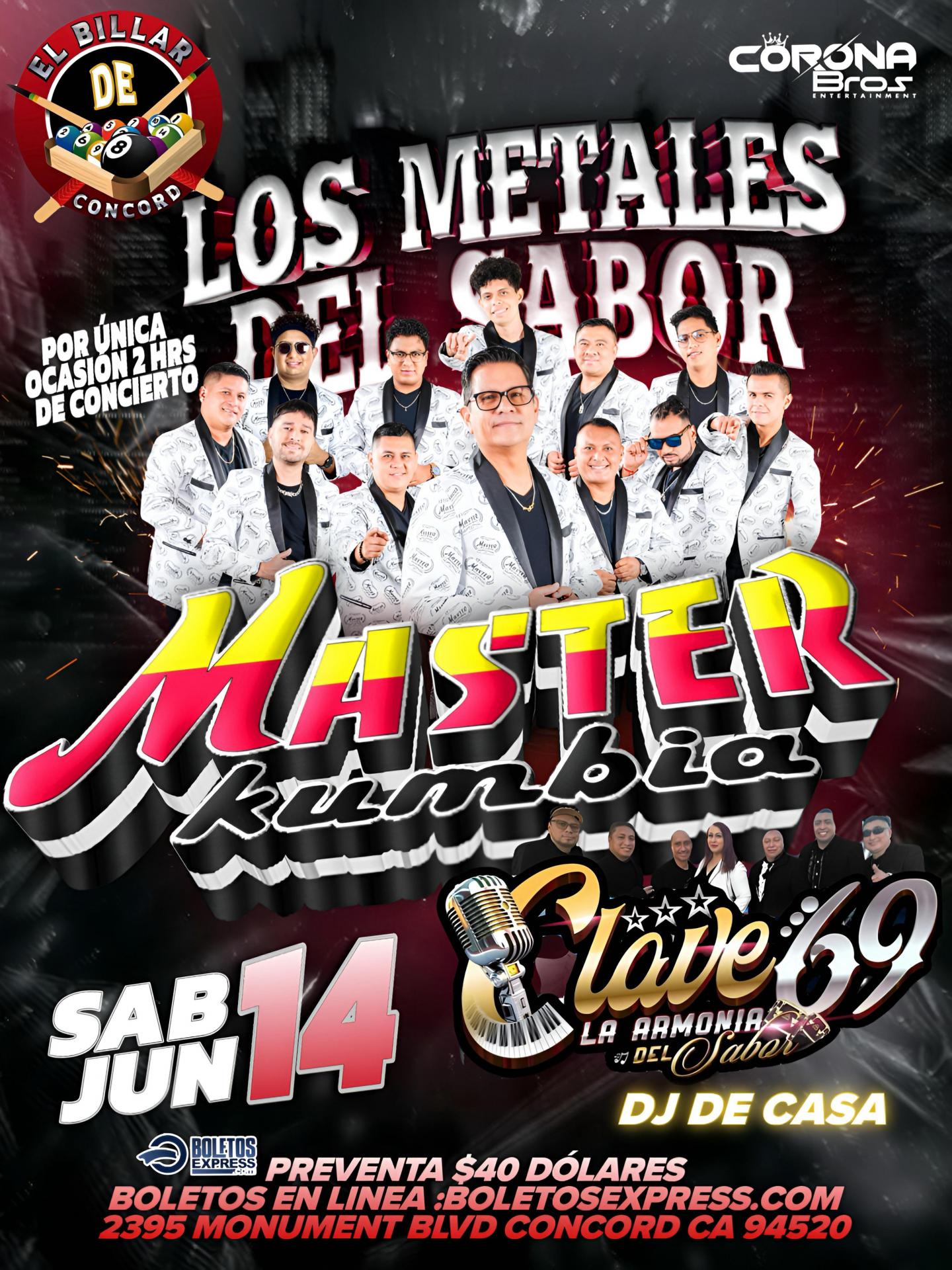 Master Kumbia en Concord Ca
