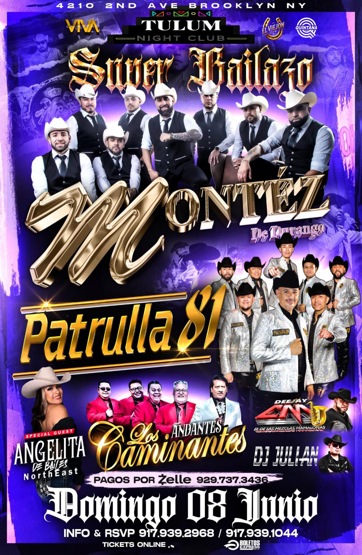 SUPER BAILAZO | MONTEZ DE DURANGO X PATRULLA 81 X LOS  CAMINANTES ANDANTES