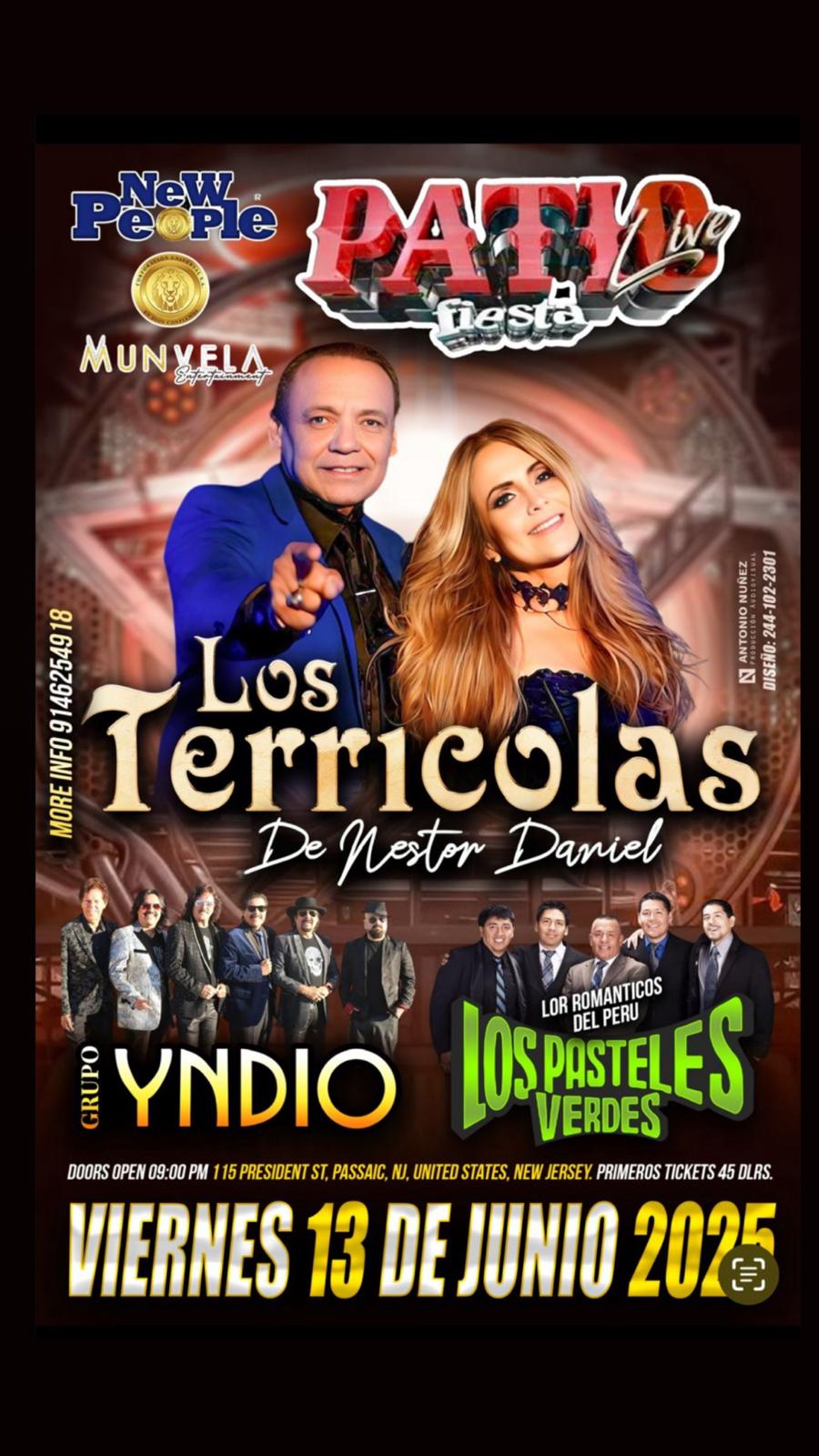 LOS TERRICOLAS DE NESTOR DAVID, GRUPO YNDIO, LOS PASTELES VERDES