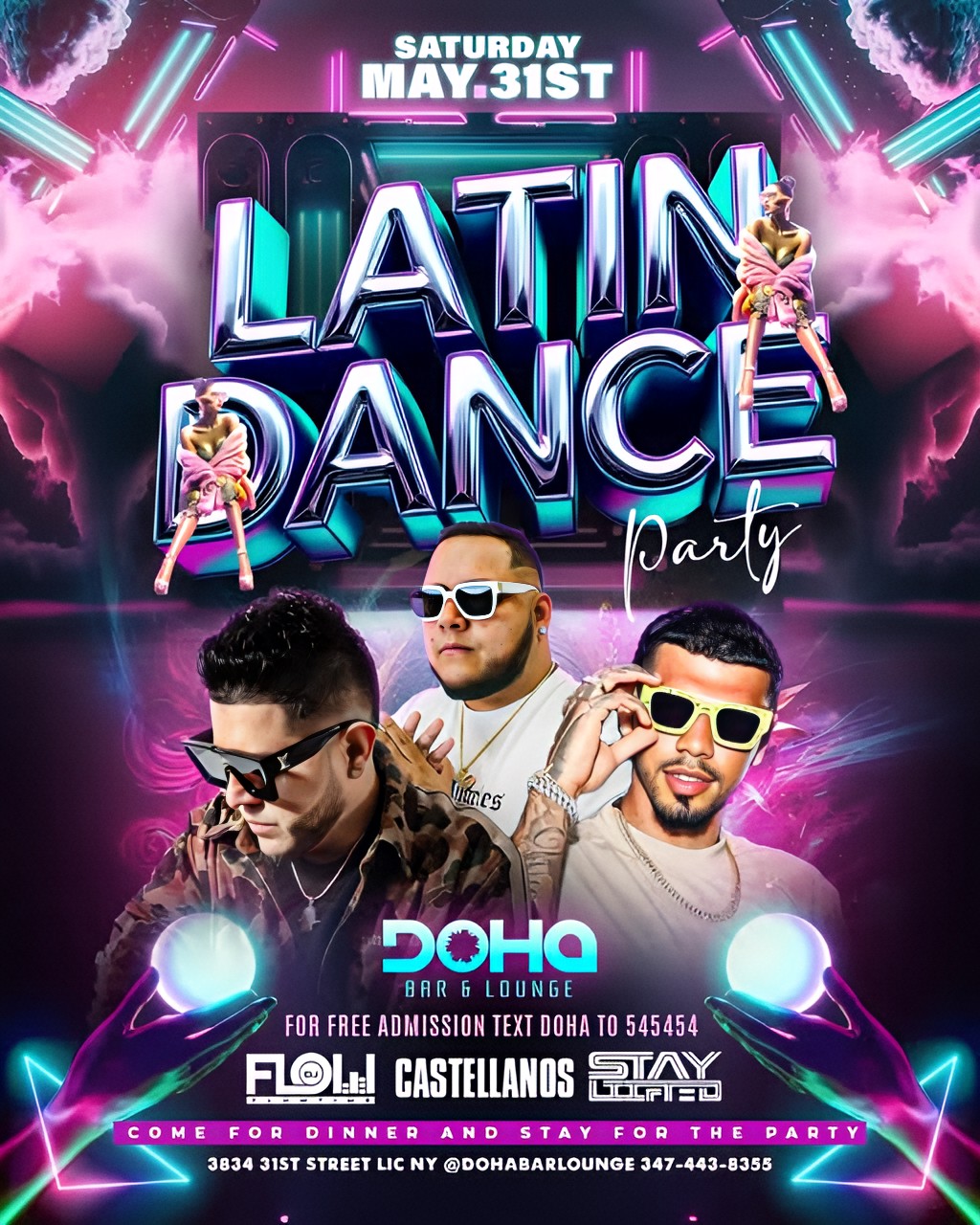 Latin Dance Party – Saturday Night Vibes at Doha Bar Lounge!