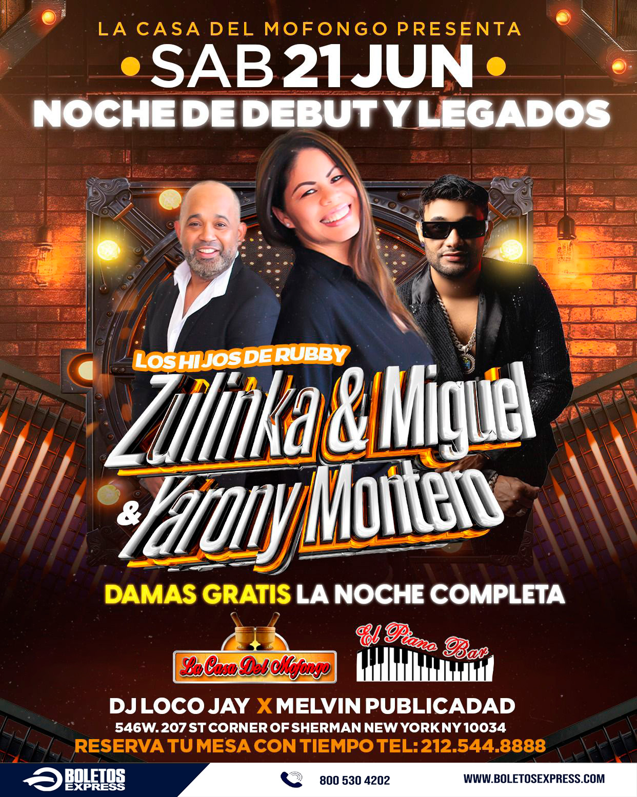LOS HIJOS DE RUBBY ZULINKA & MIGUEL & YARONY MONTERO
