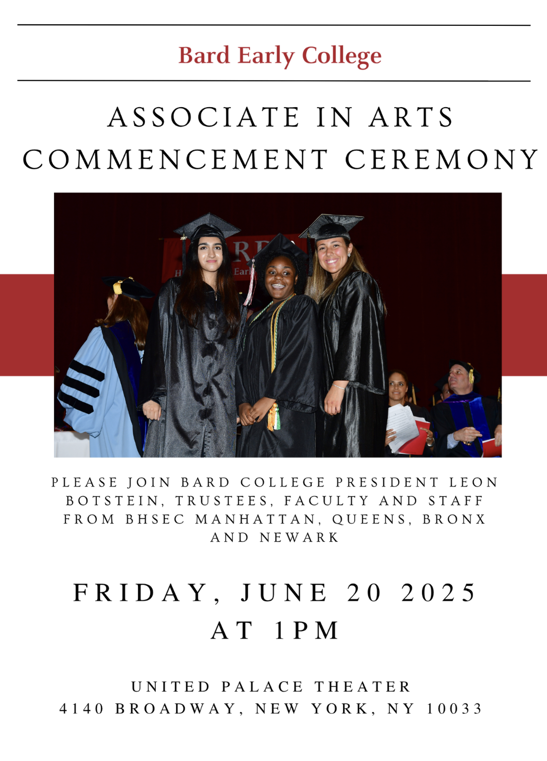 ASSOCIATE IN ARTS COMMENCEMENT CEREMONY