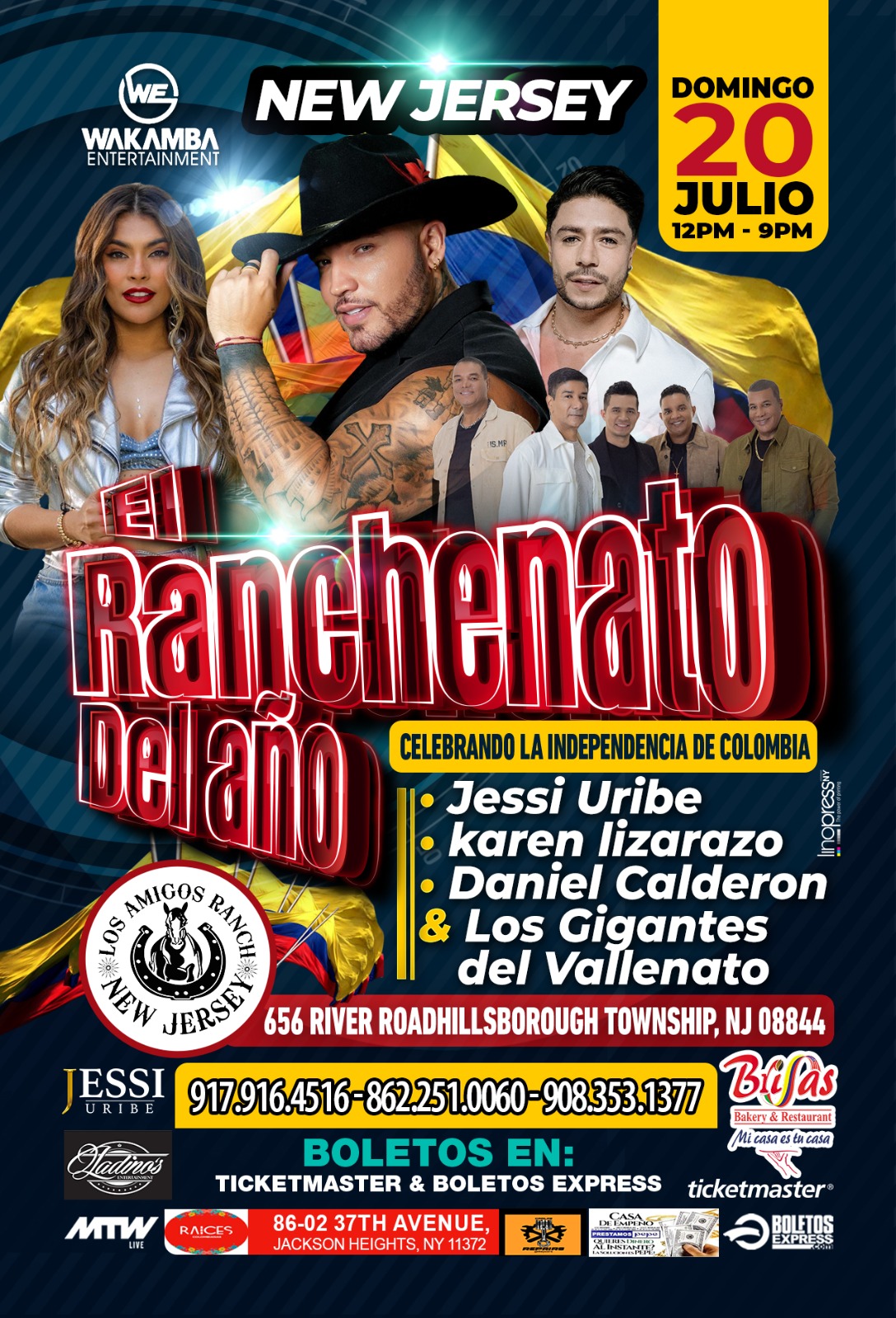 JESSI URIBE | KAREN LIZARAZO | DANIEL CALDERON | LOS GIGANTES DEL VALLENATO